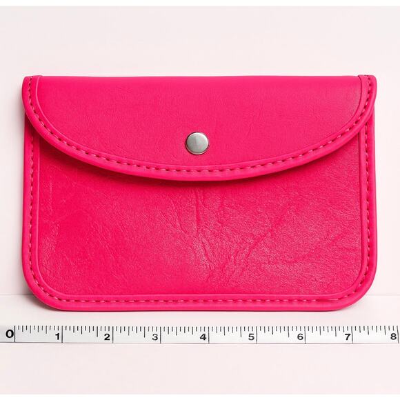 🤠 NWOT Leather Wallet : Wrangler Montana West Hot Pink Clutch Vintage Women - Picture 5 of 6